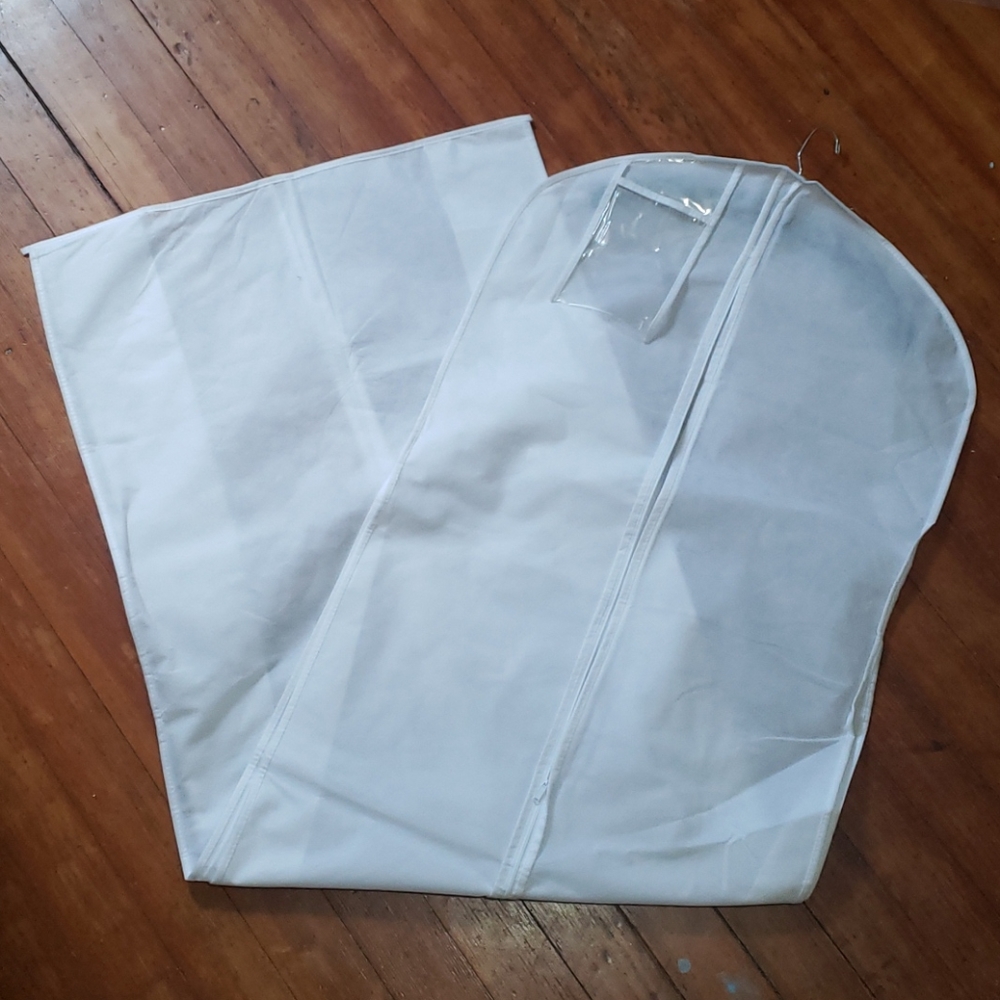 Wedding dress bag, white